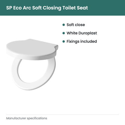 SP Eco Arc Soft Closing Toilet Seat - key features