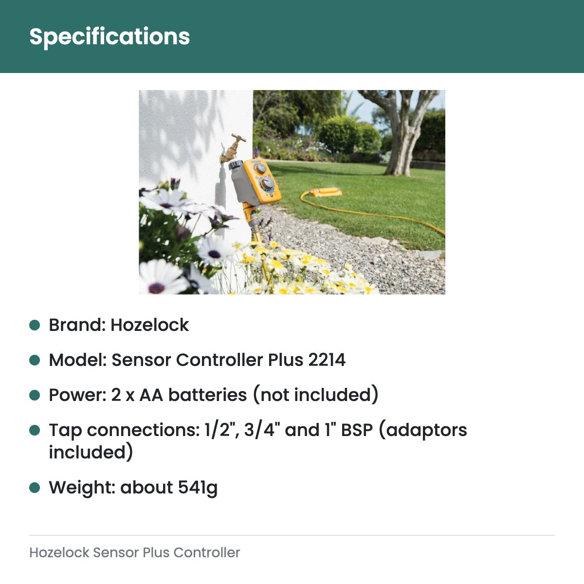 Hozelock Sensor Plus Controller - specifications