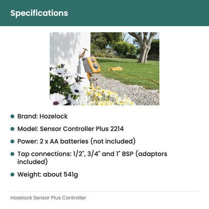 Hozelock Sensor Plus Controller - specifications