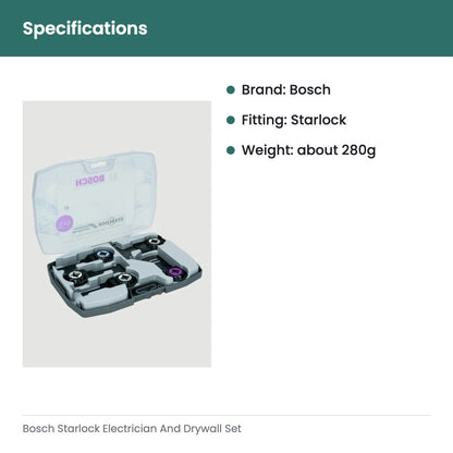 Bosch Starlock Electrician And Drywall Set - specifications