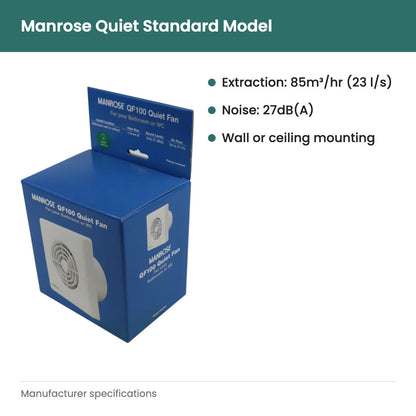 Manrose Quiet Standard Model - key features