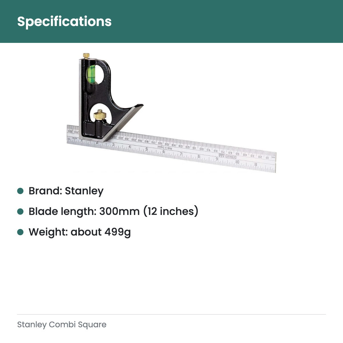 Stanley Combi Square - specifications