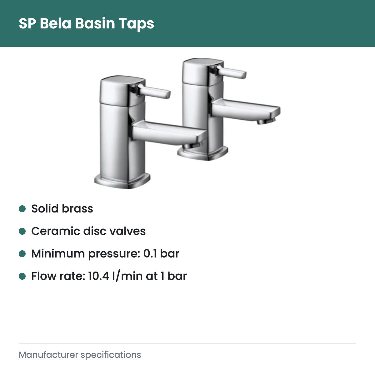 SP Bela Basin Taps - key features