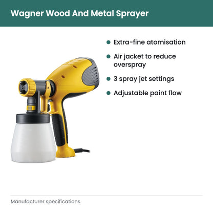Wagner Wood And Metal Sprayer - key features