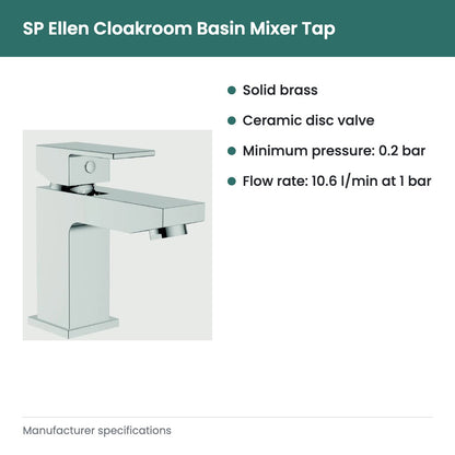 SP Ellen Cloakroom Basin Mixer Tap - key features