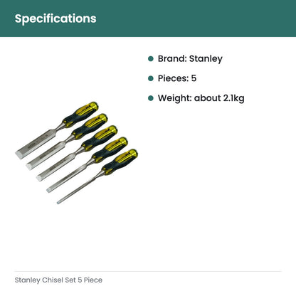 Stanley Chisel Set 5 Piece - specifications
