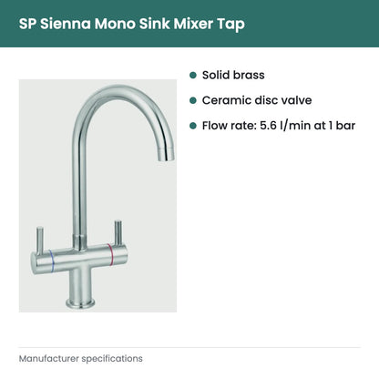 SP Sienna Mono Sink Mixer Tap - key features