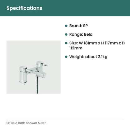 SP Bela Bath Shower Mixer - specifications