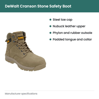 DeWalt Cranson Stone Safety Boot - key features