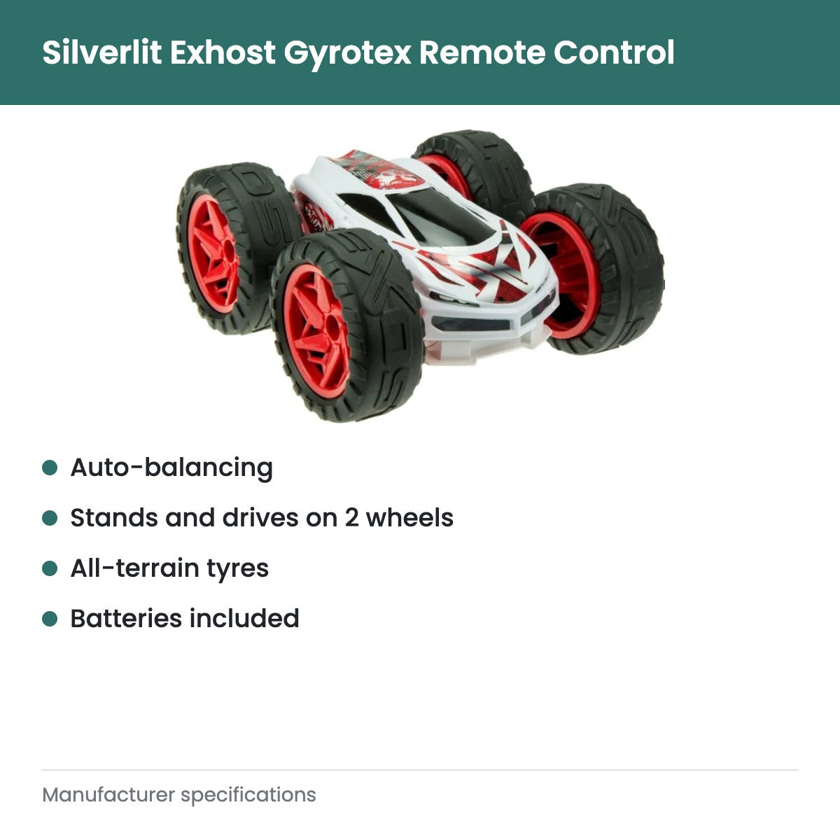 Silverlit Exhost Gyrotex Remote Control - key features