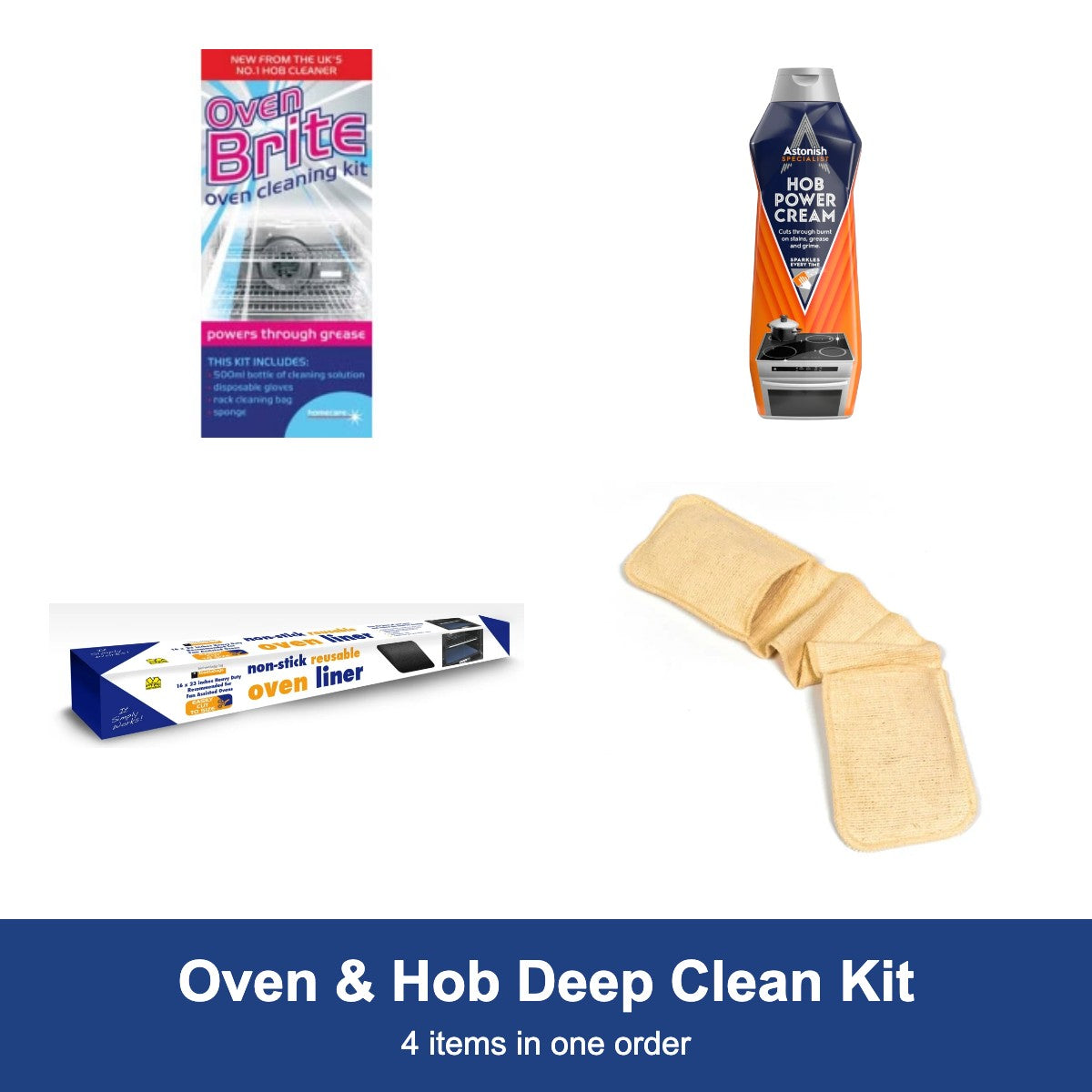 Oven & Hob Deep Clean Kit contents