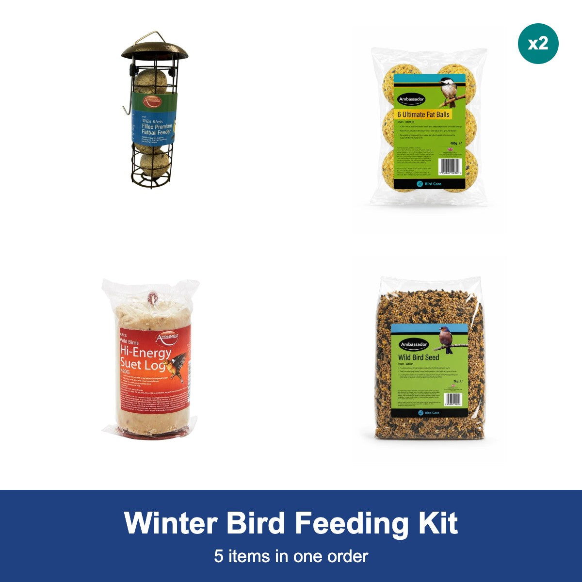 Winter Bird Feeding Kit contents
