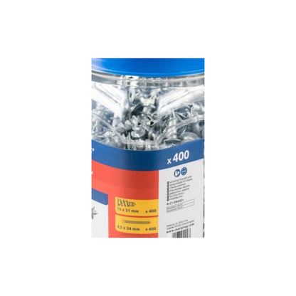 Rawlplug Metal Self Drill Fixing Plasterboard Plug - close-up