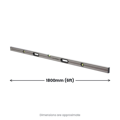 Stanley FatMax Pro Boxbeam Level 180cm - Size graphic from verified dimensions